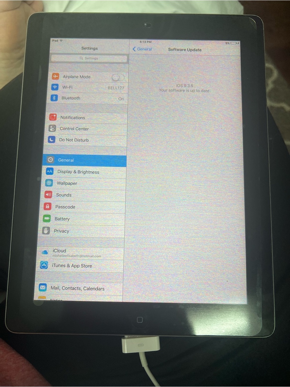 Apple iPad in Black with 30-Pin Connector